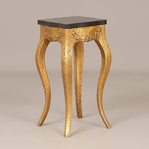 PIEDESTAL, bronserad med marmorskiva.