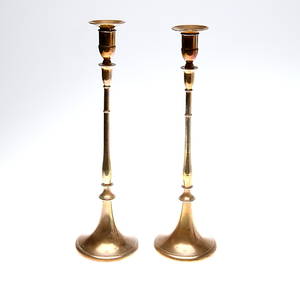 ALTARLJUSSTAKAR, 1 par, malm, 181900-tal.