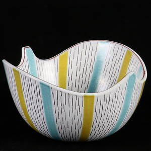 SKÅL, fajans, design Stig Lindberg, studiohanden, Gustavsberg, signerad.