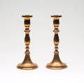 LJUSSTAKAR, ett par, malm, Ekbergs Malm.