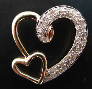Diamantvedhæng. Ca. 0.25 ct