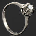 Solitaire ring ca. 0.42 ct.