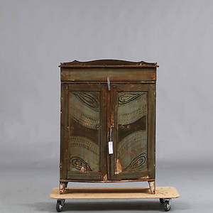 SKÄNK, 1800-tal, allmogemålad.