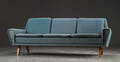Tre-pers. sofa, uld, 1960erne, dansk møbelproducent