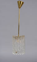 Carl Fagerlund for Orrefors, Cylinderformet pendel af glas, ophæng af messing