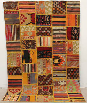 Matta, Handsydd patchwork, 282x189