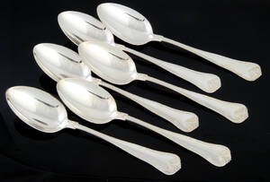 Carl M. Cohr. Herregård sæt middagsskeer af sølv 6