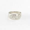Ring 18 k vitguld briljanter