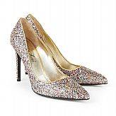 ShoShoes, pumps täckta med flerfärgat glitter
