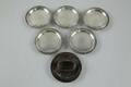 COASTERS, 6 st, samt SERVETTRING, silver, C G Hallberg, 176 g