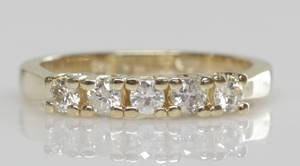 Brillantring, ca. 0.38 ct.