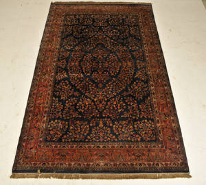 Kashmir Keschan tæppe, 192x304 cm.