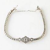 Armband 14 k vitguld diamanter