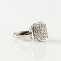 Ring 18 k vitguld briljanter