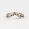 Ring 18 k vitguld briljanter