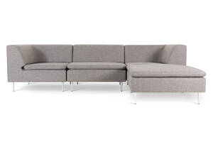 DAMM MODULSOFA betrukket med slidstærkt URBAN GREY møbelstof