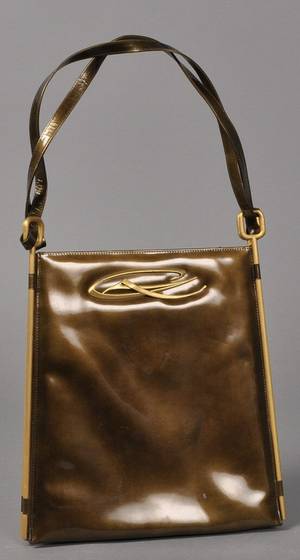 Christian Lacroix - vintage taske i metallic look.