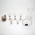 TILLBRINGARE, GLAS, SKÅL, 8 delar, glas, delvis möjligen OrreforsSandvik.