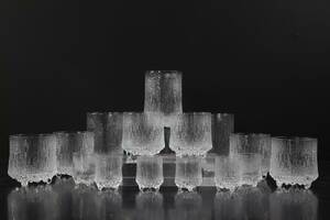TAPIO WIRKKALA, del av glasservis, Ultima Thule, Iittala, 15 delar