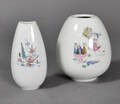 To Rosenthal vaser med motiver 2