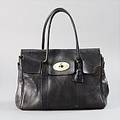 Mulberry, axlebandsväska Bayswater i svart skinn