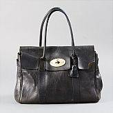 Mulberry, axlebandsväska Bayswater i svart skinn