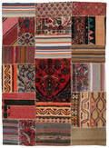 Handknuten persisk matta, patchwork 166 x 120 cm