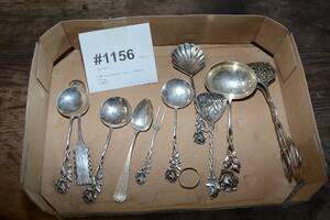 Kaffeskedar m m, silver
