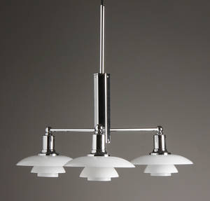 Poul Henningsen 1894-1967 PH Stammekrone med stel i forkromet metal