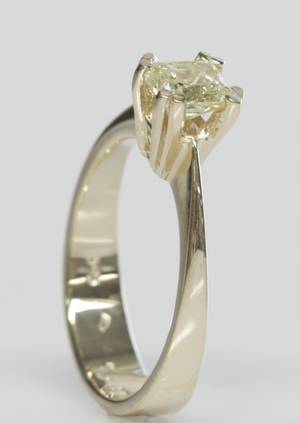 Diamantring, ca. 0.70 ct.