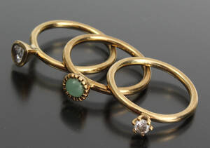 Spinning. Tre ringe, 8 kt guld 3
