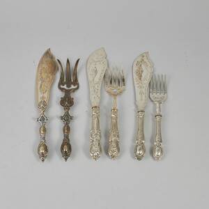 Uppläggningsbestick, 3 par