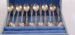 KAFFESKEDAR, 12 st, silver, Ceson.