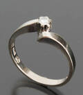 Svensk ring, 18 kt hvidguld