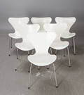Arne Jacobsen, Fritz Hansen, stolar 3107 Sjuan, 6 st 