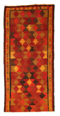 Handknuten persisk gallerimatta, Harsin-Kelim 317 x 155 cm