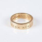 Efva Attling ring 18 k guld