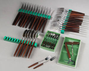 Tias Eckhoff for Lundtofte. Bestik, Eckhoff, af stål og palisander 40