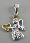 Diamantvedhæng. Ca. 0.25 ct