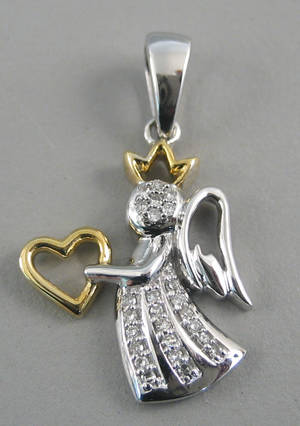Diamantvedhæng. Ca. 0.25 ct