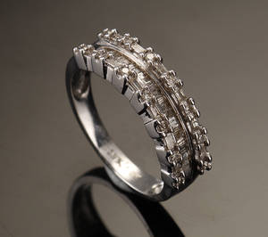 Diamantring, ca. 0.50 ct