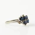Ring 14 k vitguld  