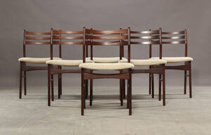 Dansk møbelproducent. Spisestole, palisander 6
