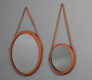 Spejlsæt af læder. 2