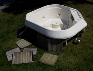 Udendørs spabad