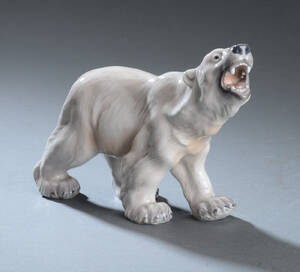 Dahl Jensen. Isbjørn figur af porcelæn, 1310