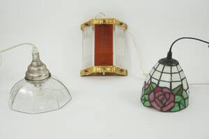 Fönsterlampor samt vägglampa, 3 st