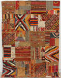 Matta, Handsydd patchwork, 245x180