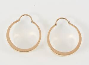 CREOLER, ett par, 18K.