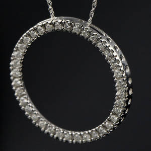 Diamant vedhæng ca. 0.50 ct.